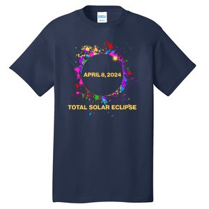 Cool Total Solar Eclipse April 8 2014 Paint Splatter Tall T-Shirt