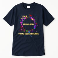 Cool Total Solar Eclipse April 8 2014 Paint Splatter Tall T-Shirt
