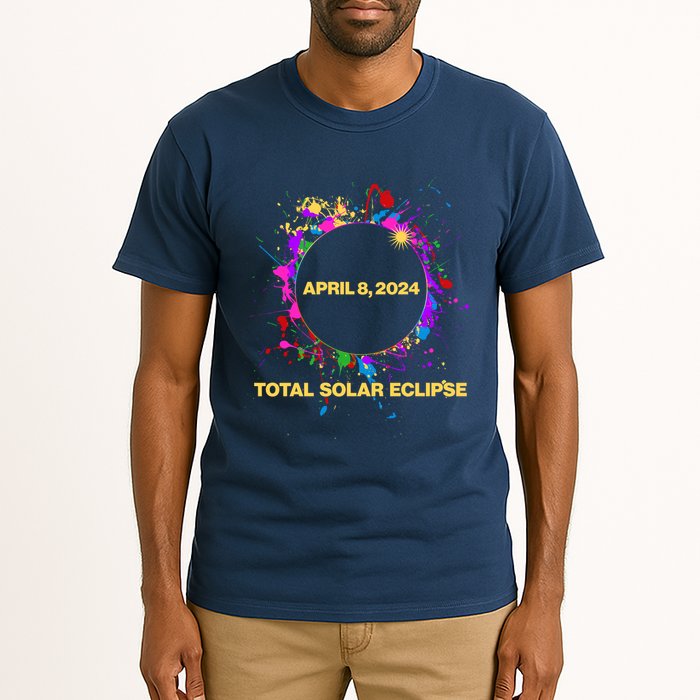 Cool Total Solar Eclipse April 8 2014 Paint Splatter Tall T-Shirt