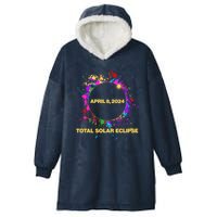 Cool Total Solar Eclipse April 8 2014 Paint Splatter Hooded Wearable Blanket