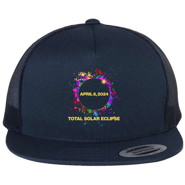 Cool Total Solar Eclipse April 8 2014 Paint Splatter Flatbill Hat