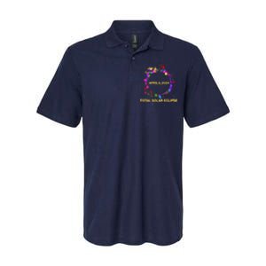 Cool Total Solar Eclipse April 8 2014 Paint Splatter Softstyle Adult Sport Polo