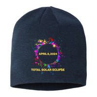 Cool Total Solar Eclipse April 8 2014 Paint Splatter Sustainable Beanie