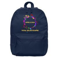 Cool Total Solar Eclipse April 8 2014 Paint Splatter 16 in Basic Backpack