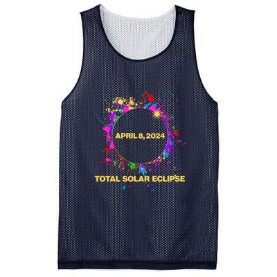 Cool Total Solar Eclipse April 8 2014 Paint Splatter Mesh Reversible Basketball Jersey Tank