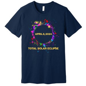 Cool Total Solar Eclipse April 8 2014 Paint Splatter Premium T-Shirt