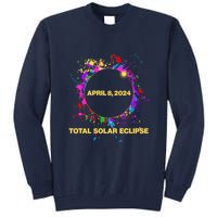 Cool Total Solar Eclipse April 8 2014 Paint Splatter Tall Sweatshirt