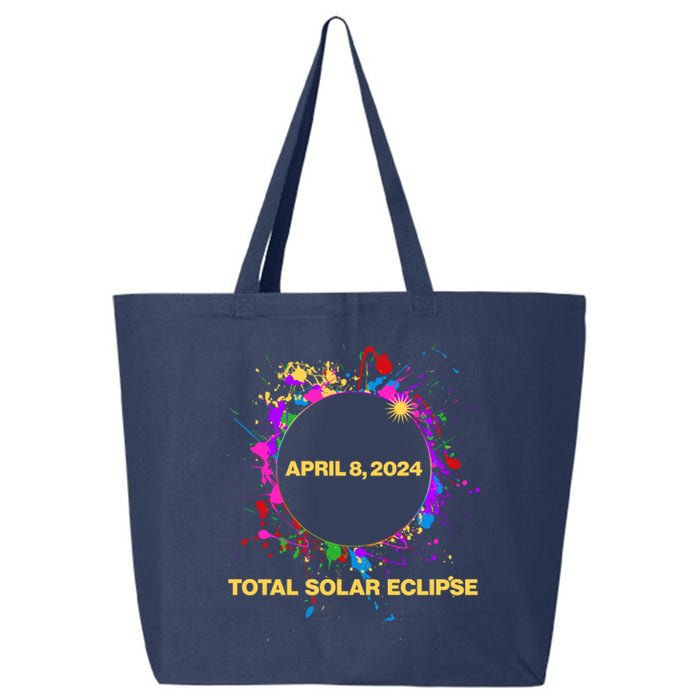 Cool Total Solar Eclipse April 8 2014 Paint Splatter 25L Jumbo Tote