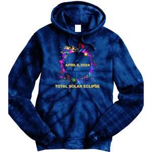 Cool Total Solar Eclipse April 8 2014 Paint Splatter Tie Dye Hoodie