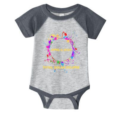 Cool Total Solar Eclipse April 8 2014 Paint Splatter Infant Baby Jersey Bodysuit