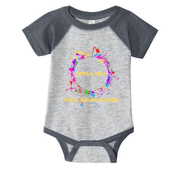 Cool Total Solar Eclipse April 8 2014 Paint Splatter Infant Baby Jersey Bodysuit