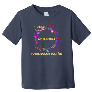 Cool Total Solar Eclipse April 8 2014 Paint Splatter Toddler T-Shirt