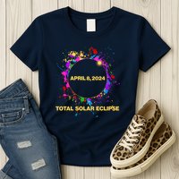 Cool Total Solar Eclipse April 8 2014 Paint Splatter Womens T-Shirt