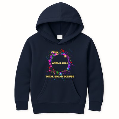 Cool Total Solar Eclipse April 8 2014 Paint Splatter Kids Hoodie