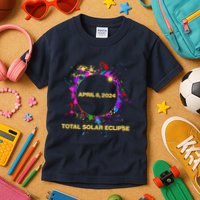 Cool Total Solar Eclipse April 8 2014 Paint Splatter Kids T-Shirt