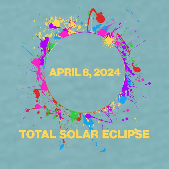 Cool Total Solar Eclipse April 8 2014 Paint Splatter Sueded Cloud Jersey T-Shirt