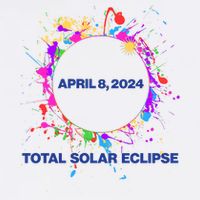 Cool Total Solar Eclipse April 8 2014 Paint Splatter Garment-Dyed Sweatshirt