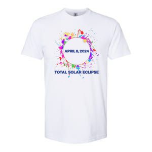 Cool Total Solar Eclipse April 8 2014 Paint Splatter Softstyle CVC T-Shirt