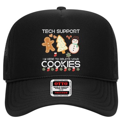 Christmas Tech Support Here To Delete Cookies Xmas Trucker Hat