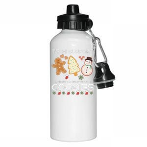 Christmas Tech Support Here To Delete Cookies Xmas Aluminum Water Bottle