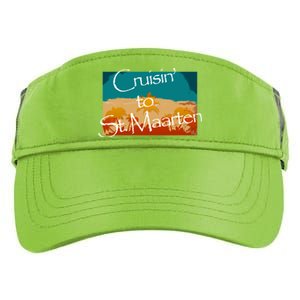 Cruisin To St Maarten Family Cruise Vacation Gift Adult Drive Performance Visor