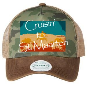 Cruisin To St Maarten Family Cruise Vacation Gift Legacy Tie Dye Trucker Hat