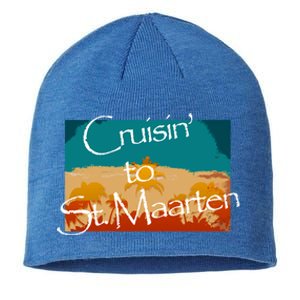 Cruisin To St Maarten Family Cruise Vacation Gift Sustainable Beanie