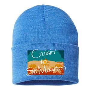 Cruisin To St Maarten Family Cruise Vacation Gift Sustainable Knit Beanie