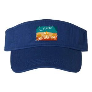 Cruisin To St Maarten Family Cruise Vacation Gift Valucap Bio-Washed Visor