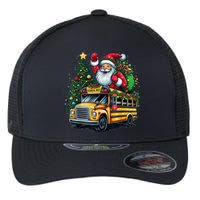 Christmas Tree School Bus Driver Costume Adults Flexfit Unipanel Trucker Cap