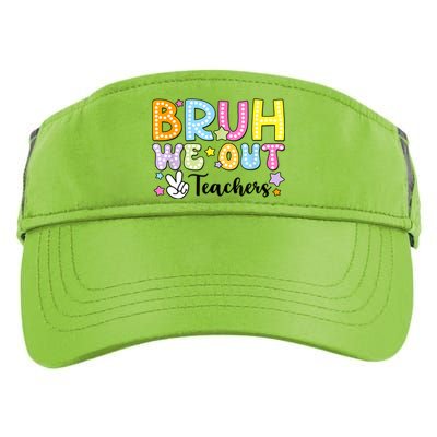 Cute Teacher Summer Bruh We Out Teachers End Of School Year Gift Adult Drive Performance Visor