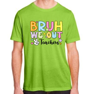 Cute Teacher Summer Bruh We Out Teachers End Of School Year Gift Adult ChromaSoft Performance T-Shirt