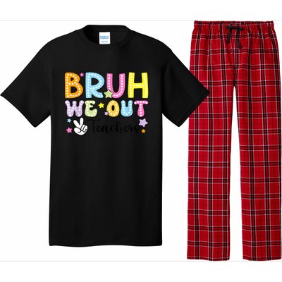 Cute Teacher Summer Bruh We Out Teachers End Of School Year Gift Pajama Set