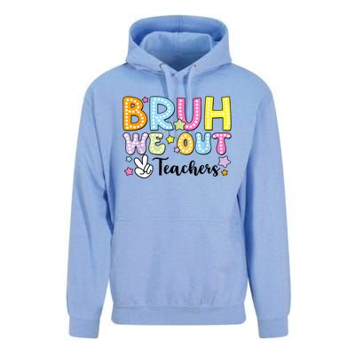 Cute Teacher Summer Bruh We Out Teachers End Of School Year Gift Unisex Surf Hoodie