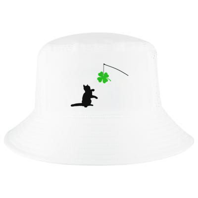 Cat Toy St Patricks Day Playful Four Leaf Clover Cool Comfort Performance Bucket Hat