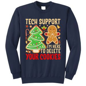 Christmas Tech Support Here To Delete Cookies Xmas Sweatshirt