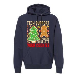 Christmas Tech Support Here To Delete Cookies Xmas Premium Hoodie