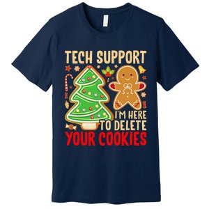 Christmas Tech Support Here To Delete Cookies Xmas Premium T-Shirt