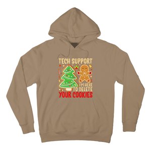 Christmas Tech Support Here To Delete Cookies Xmas Hoodie