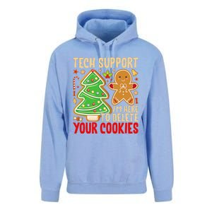 Christmas Tech Support Here To Delete Cookies Xmas Unisex Surf Hoodie