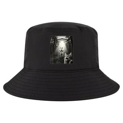 Cat Taking Selfie UFO Easter Bunny Cool Comfort Performance Bucket Hat