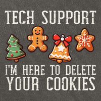 Christmas Tech Support Here To Delete Cookies Xmas Cotton Canvas Backpack