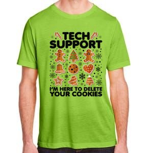 Christmas Tech Support Here To Delete Your Cookies Xmas Cool Adult ChromaSoft Performance T-Shirt