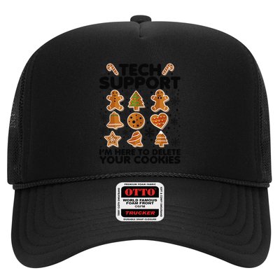 Christmas Tech Support Here To Delete Your Cookies Xmas Cool Trucker Hat