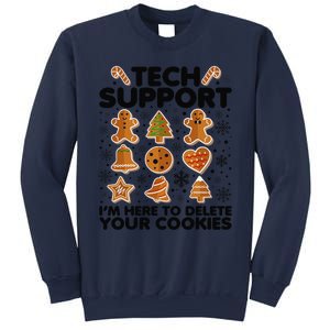 Christmas Tech Support Here To Delete Your Cookies Xmas Cool Sweatshirt