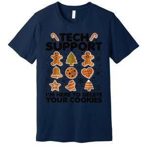 Christmas Tech Support Here To Delete Your Cookies Xmas Cool Premium T-Shirt