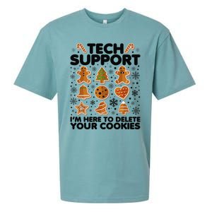 Christmas Tech Support Here To Delete Your Cookies Xmas Cool Sueded Cloud Jersey T-Shirt