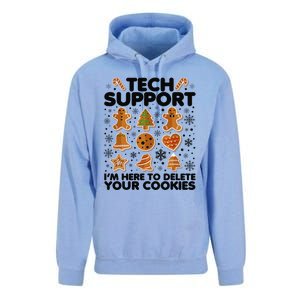 Christmas Tech Support Here To Delete Your Cookies Xmas Cool Unisex Surf Hoodie