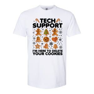 Christmas Tech Support Here To Delete Your Cookies Xmas Cool Softstyle CVC T-Shirt