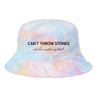 Cant Throw Stones While Washing Feet Tie Dye Newport Bucket Hat